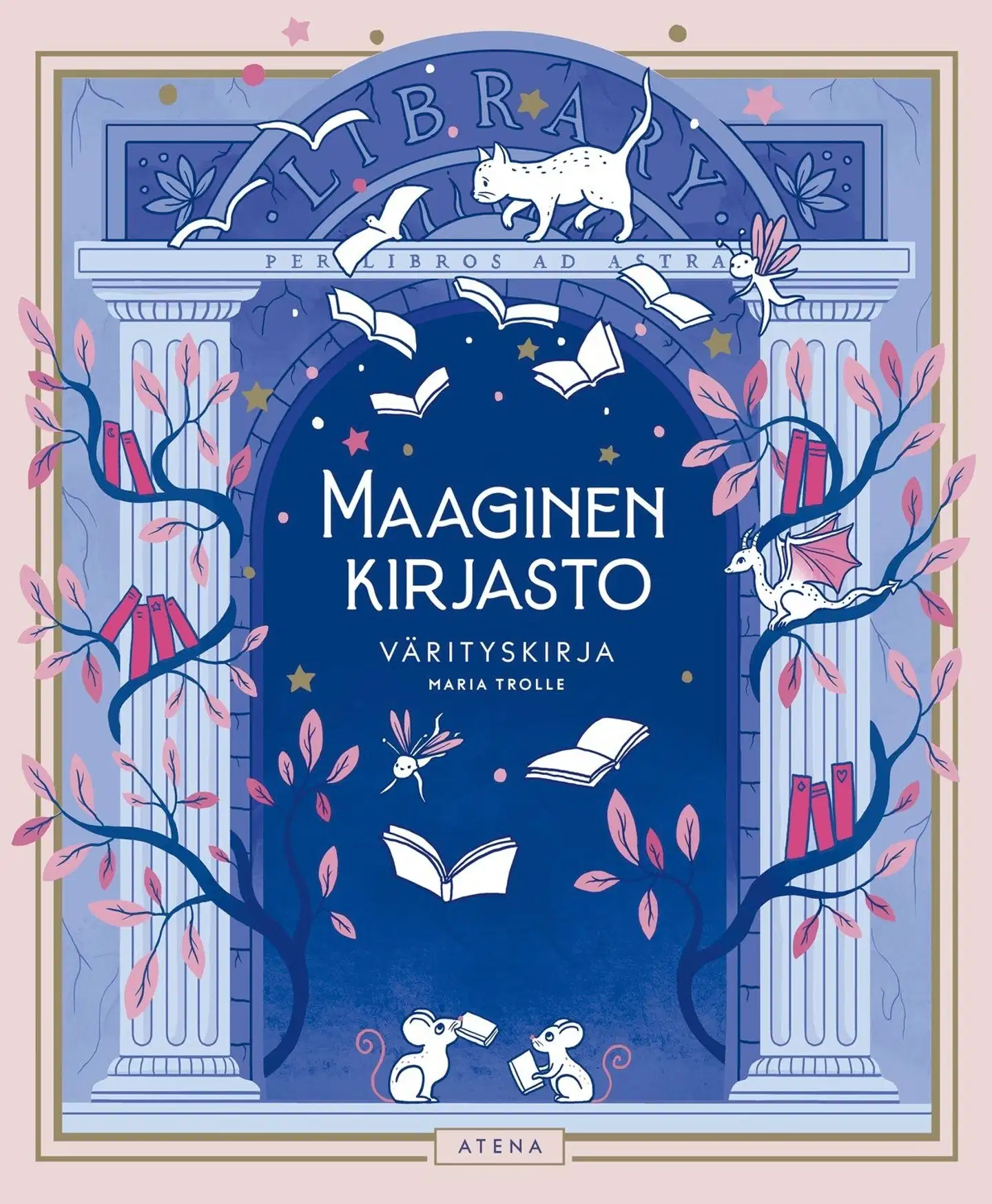 Trolle, Maaginen kirjasto - Värityskirja