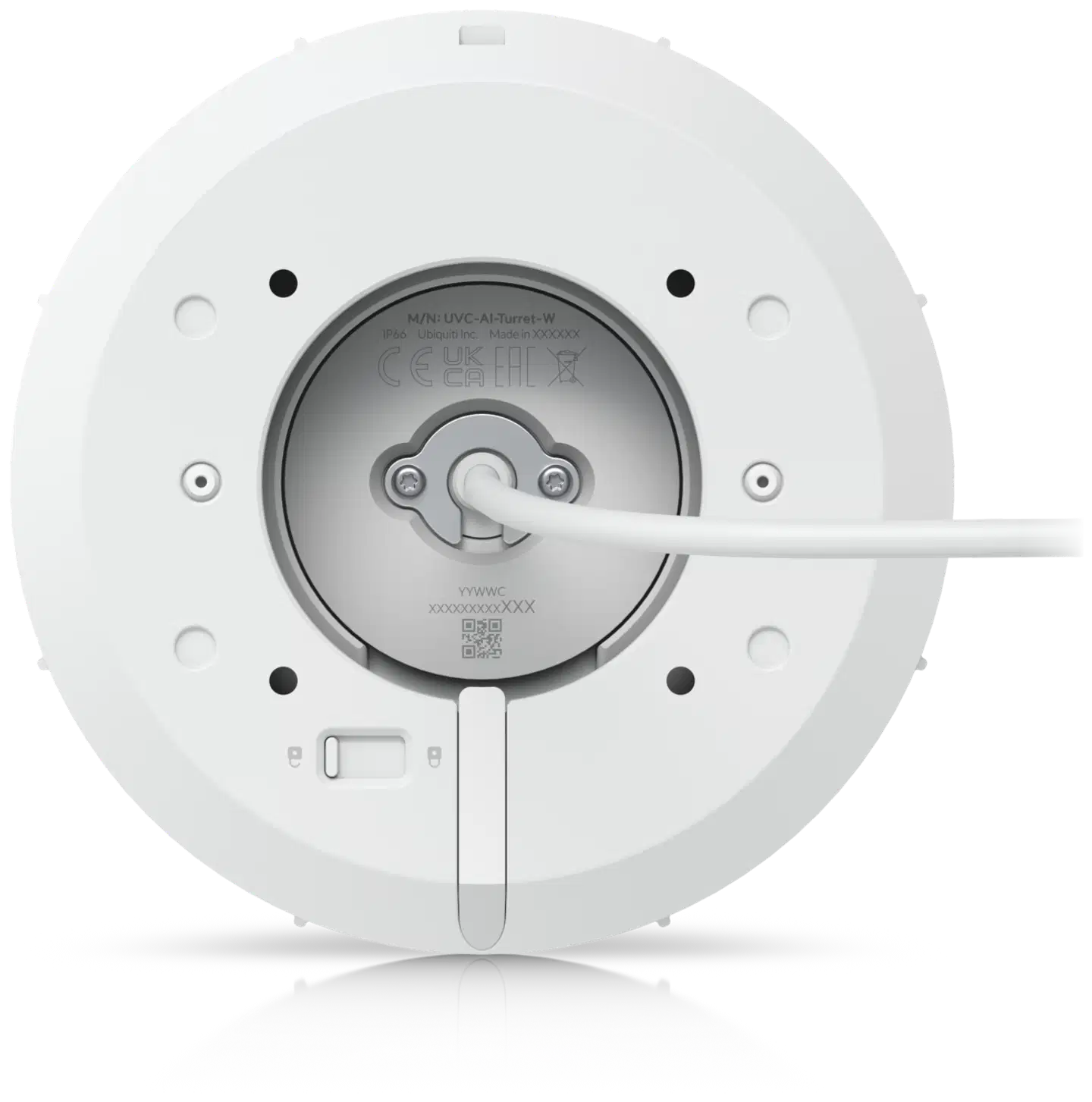 Ubiquiti sääsuojattu ilkivaltasuojattu 4K PoE+ AI -valvontakamera UVC-AI-Turret-W valkoinen - 9