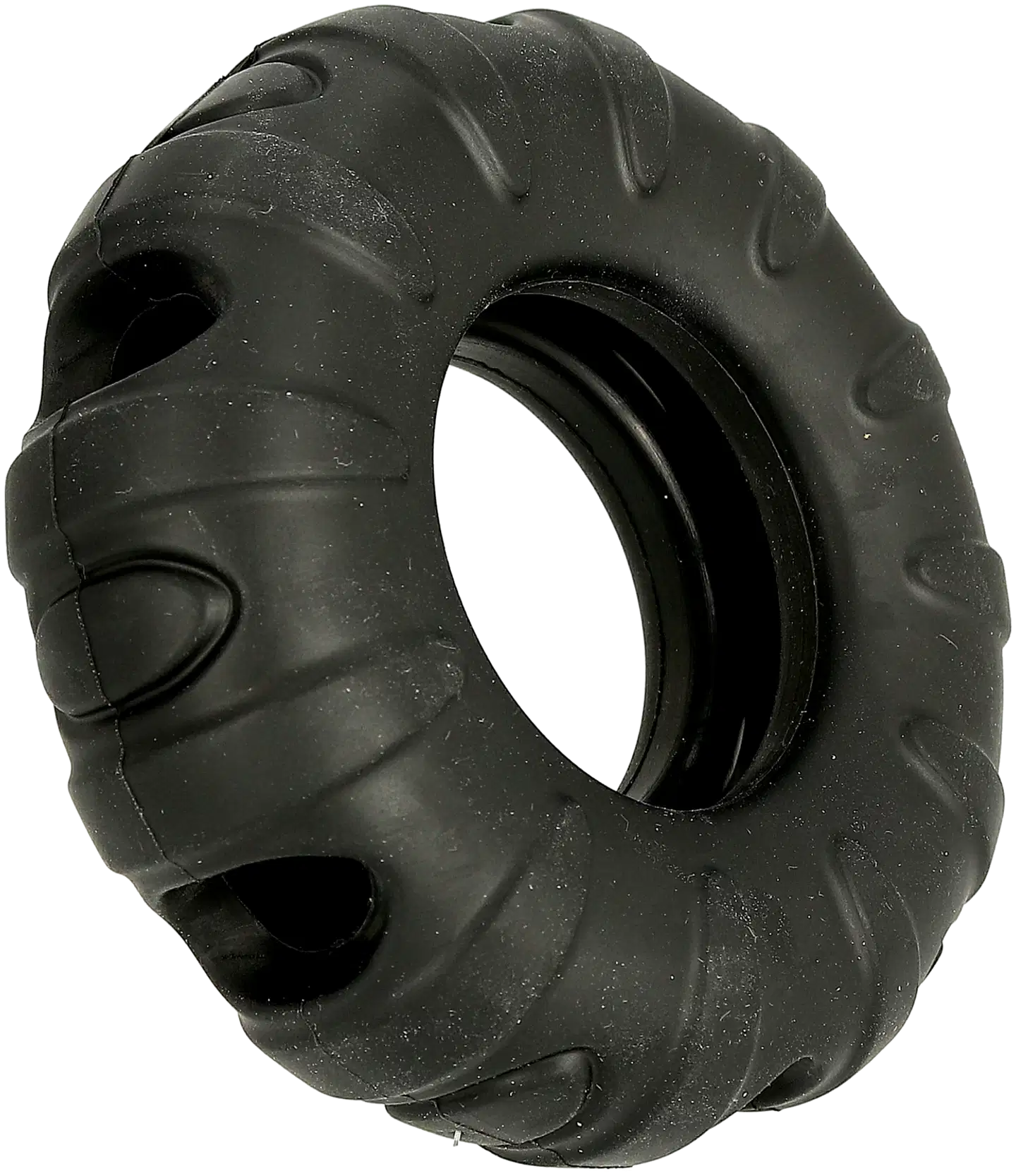 Dogman RoughPlay Koiranlelu Kumi rengas musta 11cm