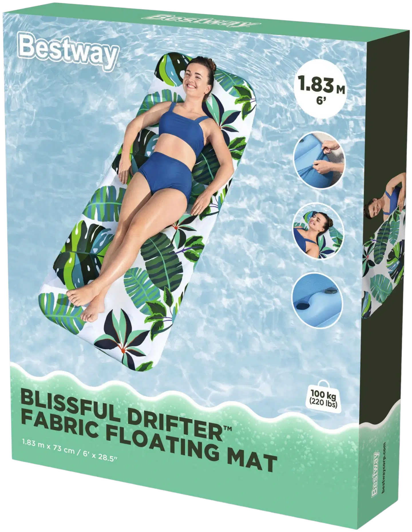 Bestway Blissful Drifter uimapatja 1.83m x 73cm - 2