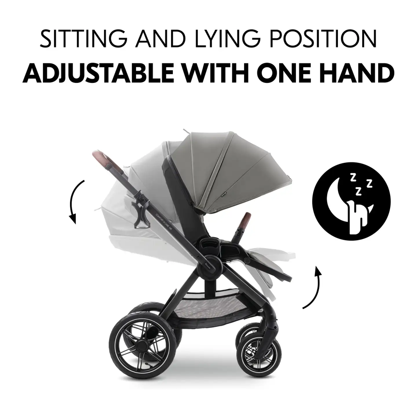 Yhdistelmävaunut Comfort N Care Air Set 0-25 kg tummanharmaa - 23