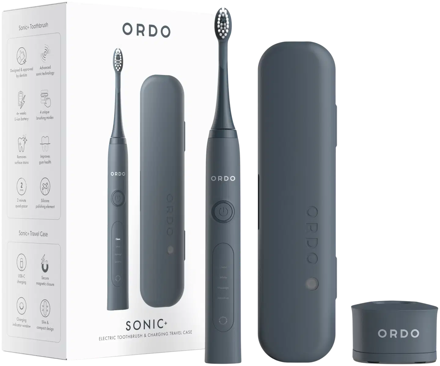 Ordo Sonic+ -hammasharja ja kotelo – hiilenharmaa - 1