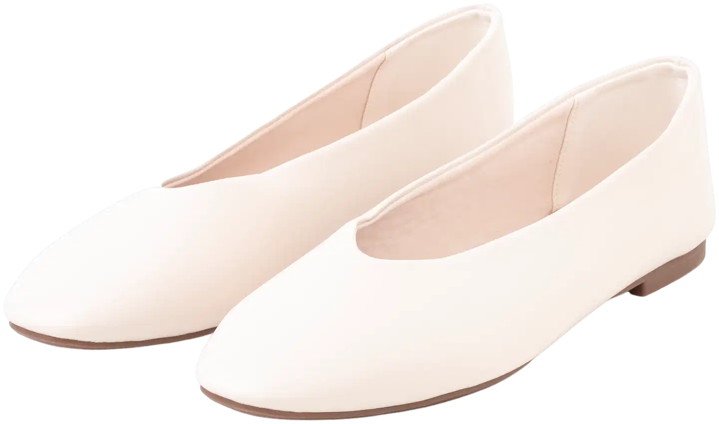 TEX naisten ballerinat I275443 - Off white - 1