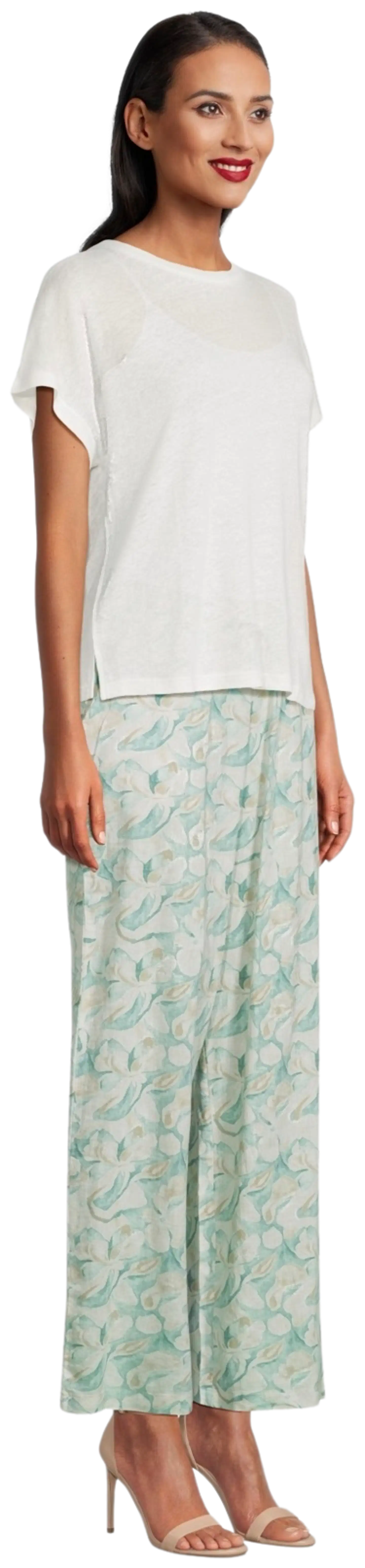 London Fog naisten pellavasekoitehousut 222L261709 - Multicolor - 4