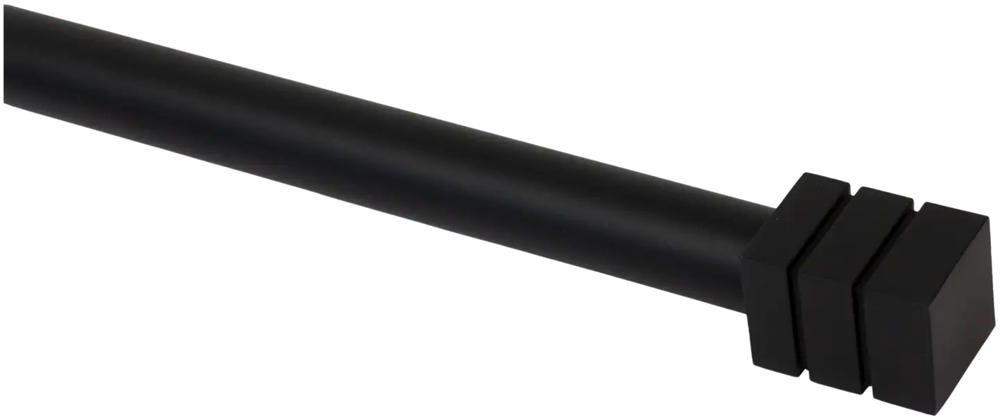 Pisla verhotanko Saga 16/19 165-300cm, matta musta
