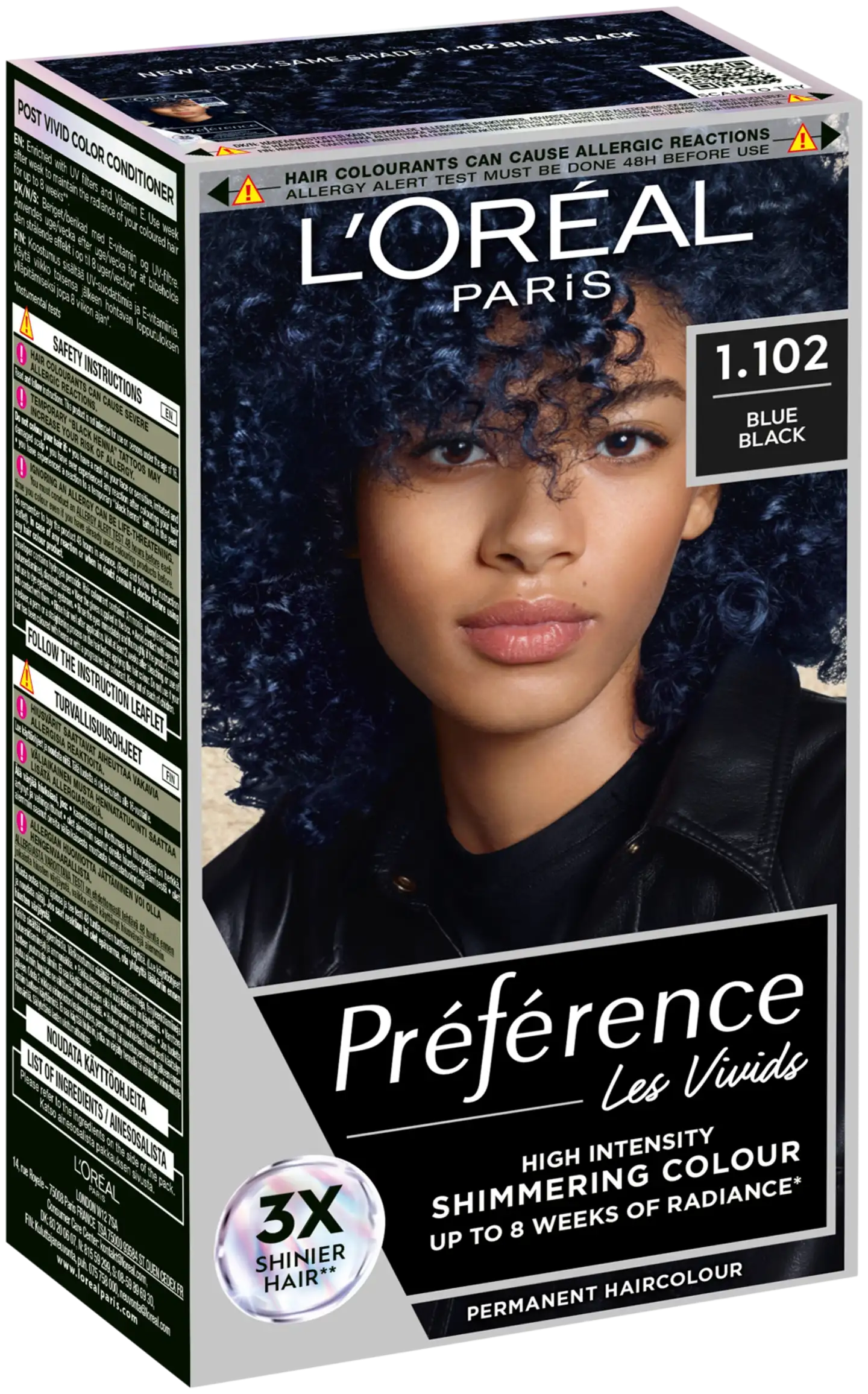 L'Oréal Paris Préférence Vivid Colours Blue Black intensiivinen kestoväri 1kpl - 2