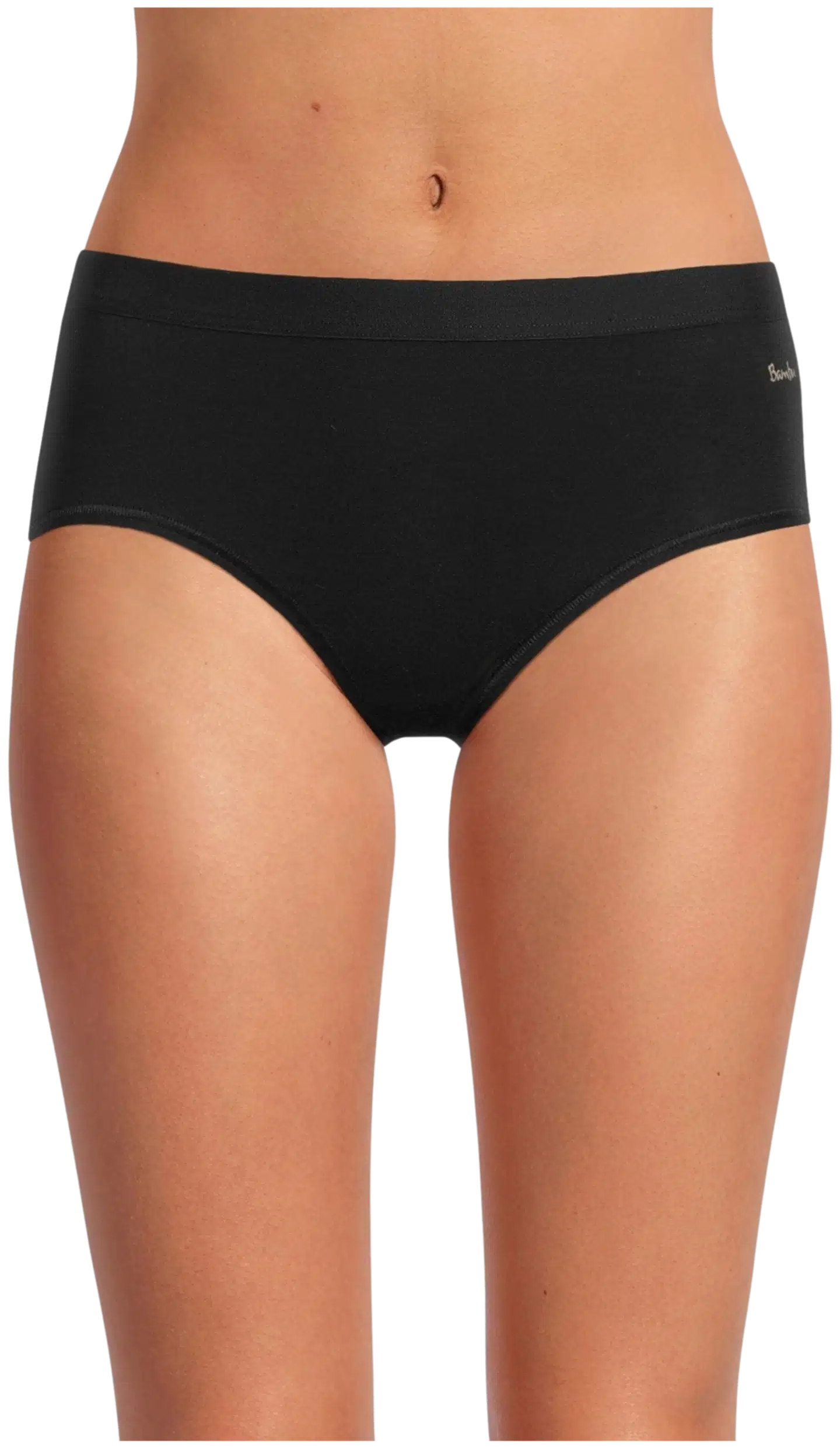 Actuelle naisten alushousut midi bambu AC-NOS-249 - Black - 1