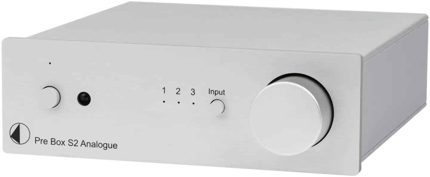 Pro-Ject Esivahvistin Pre Box S2 Analogue hopea - 1