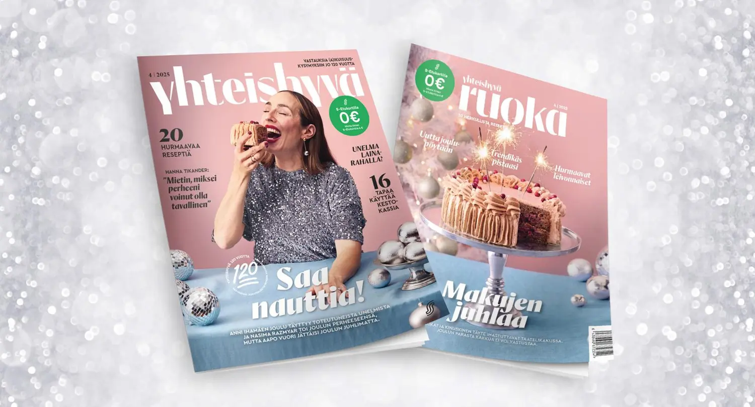 Yhteishyvä 4/2025 -lehden kansikuvat