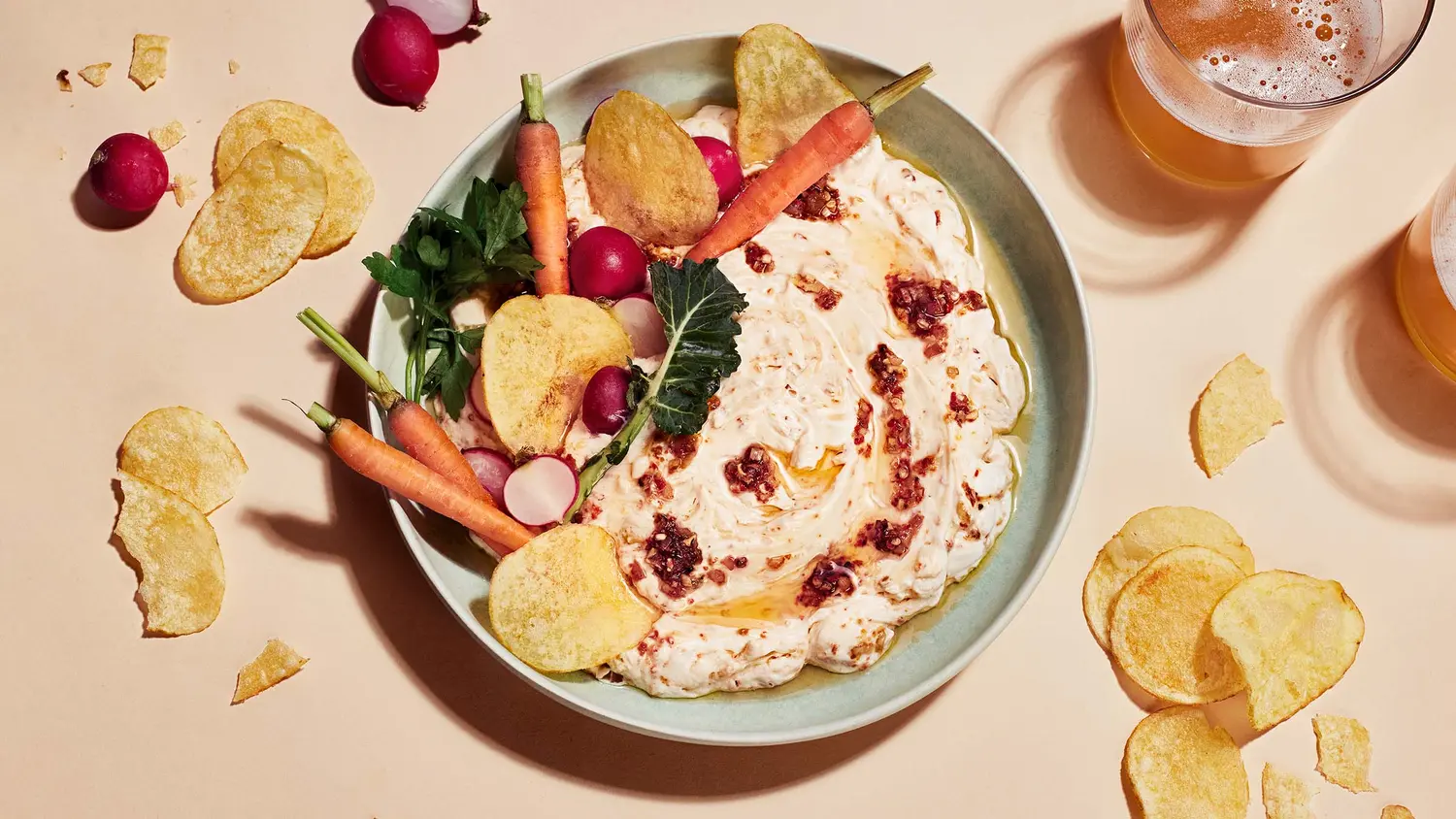 Rapea valkosipuli-chilidippi