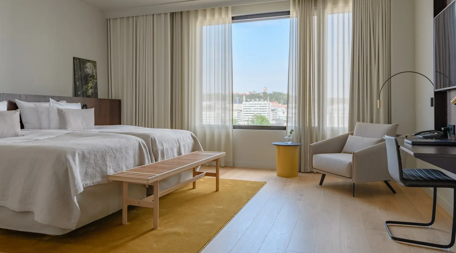 Sokos Hotel Paviljongin huonekuva.