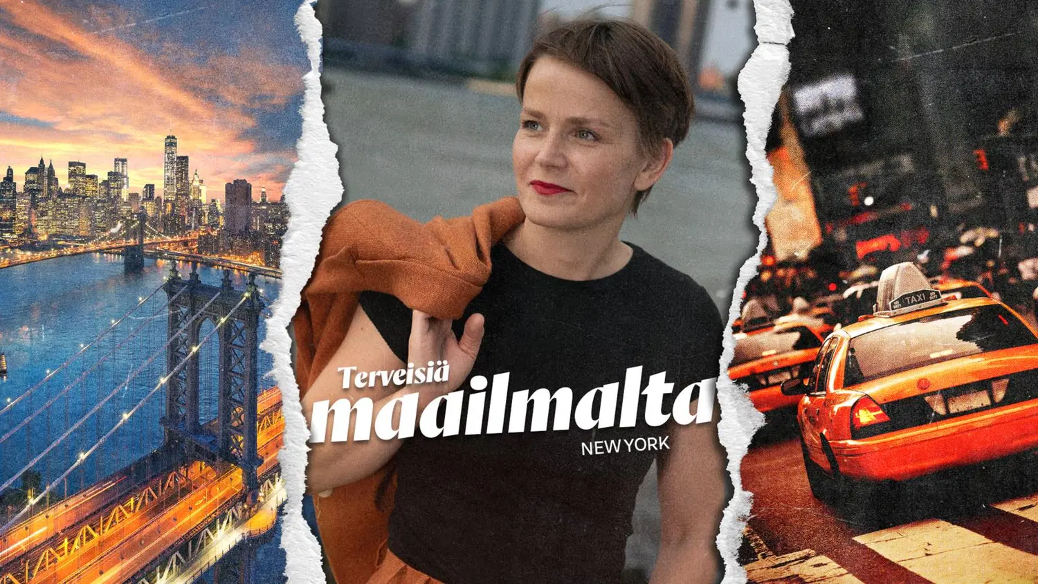 Toimittaja Mari Karppinen New Yorkissa. 