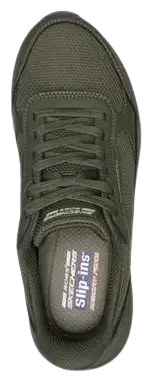 Skechers miesten vapaa-ajan lenkkari Bobs Squad 4 CS Olive - Olive - 2