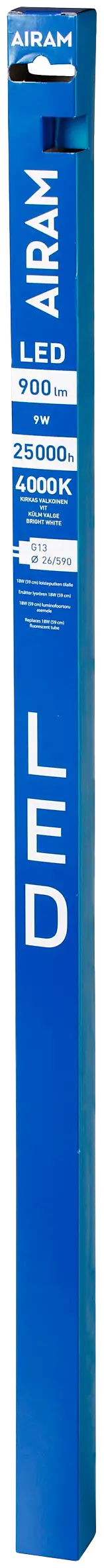 Airam LED-loisteputki 9W T8/26 G13 900lm 4000K 59 cm - 2
