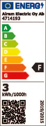Airam LED polttimo 3-step color kirkas G9 2200K-4000K 370lm - 3