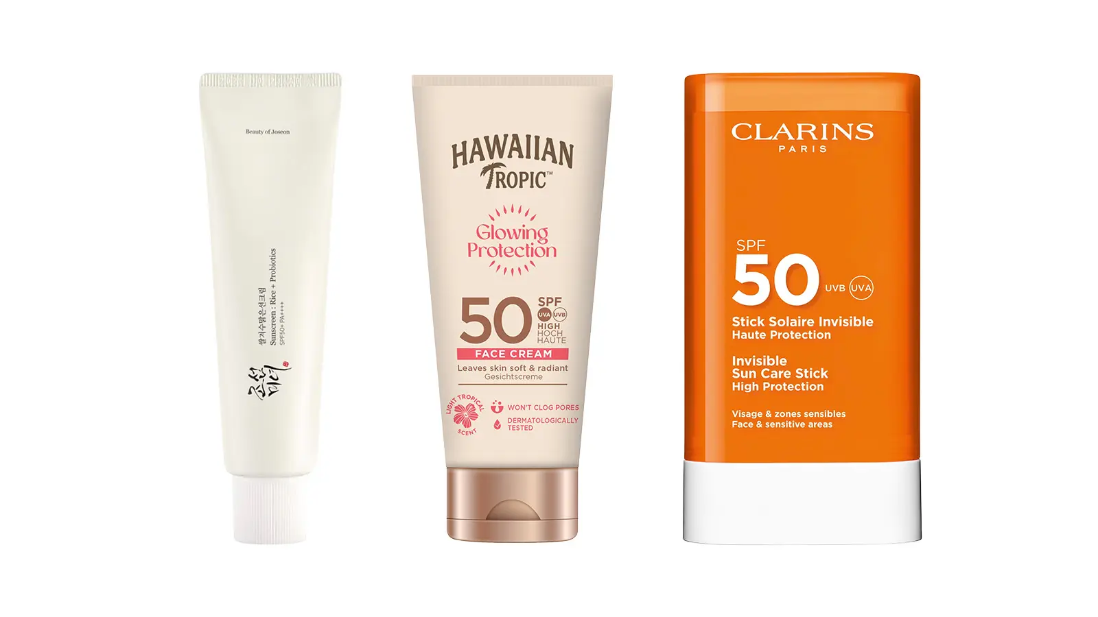 Kasvoille sopivia aurinkovoiteita