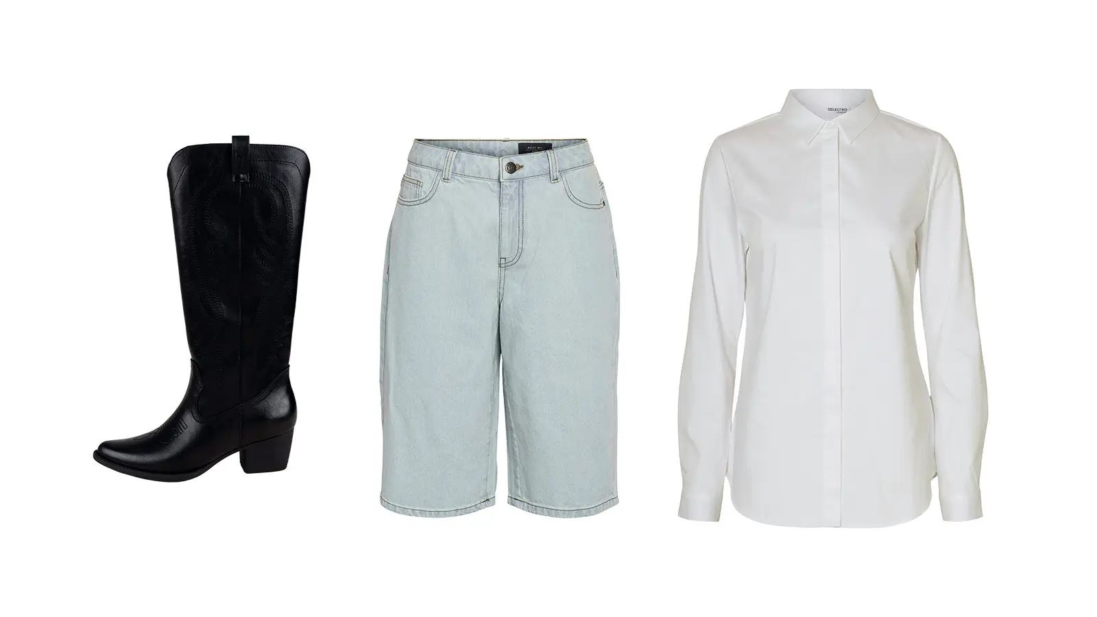 Buutsit, bermudashortsit ja kauluspaita