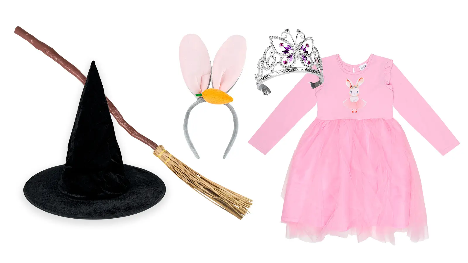 Erilaisia naamiaisasuja