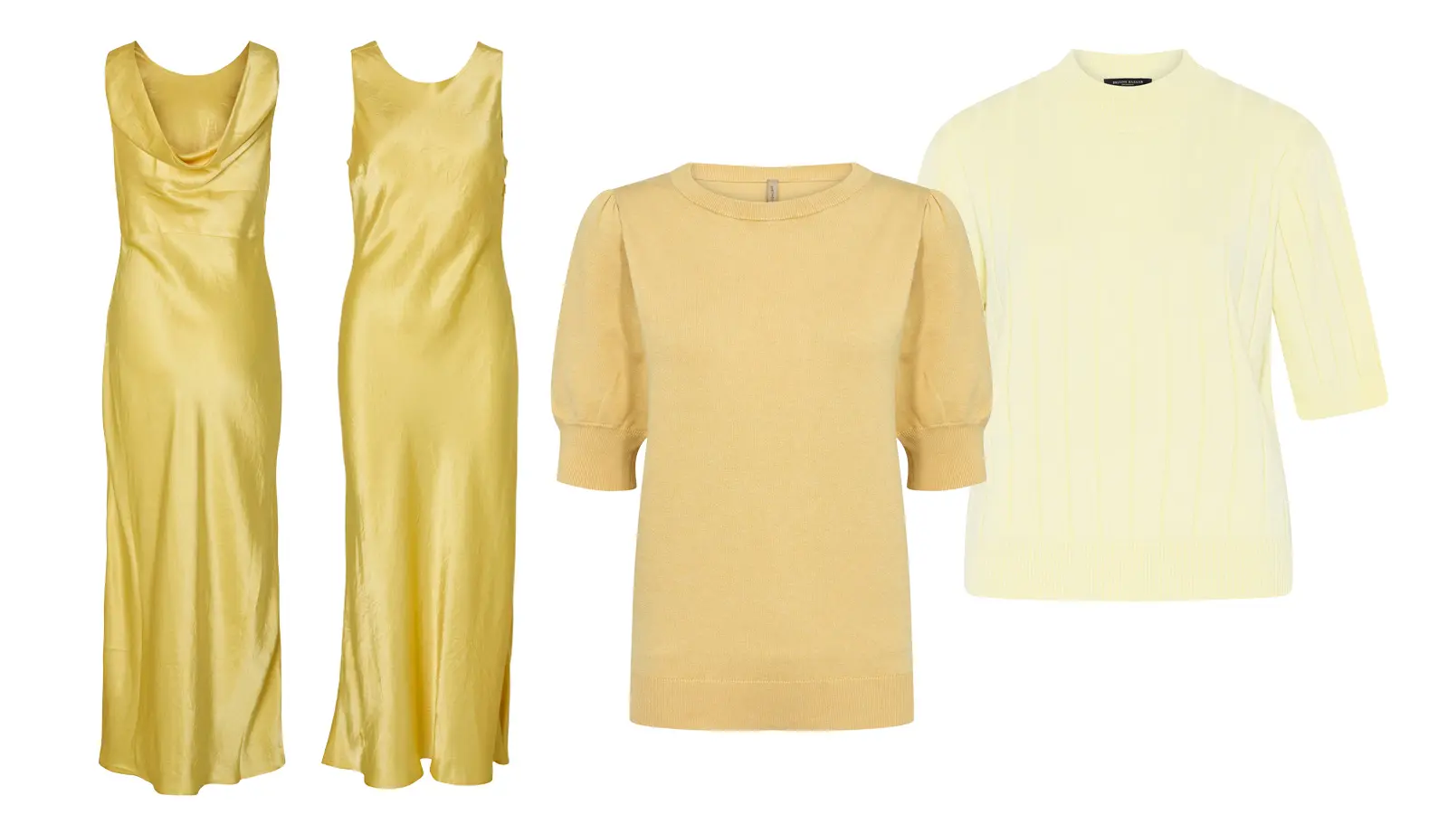 Vaaleankeltaisia vaatteita