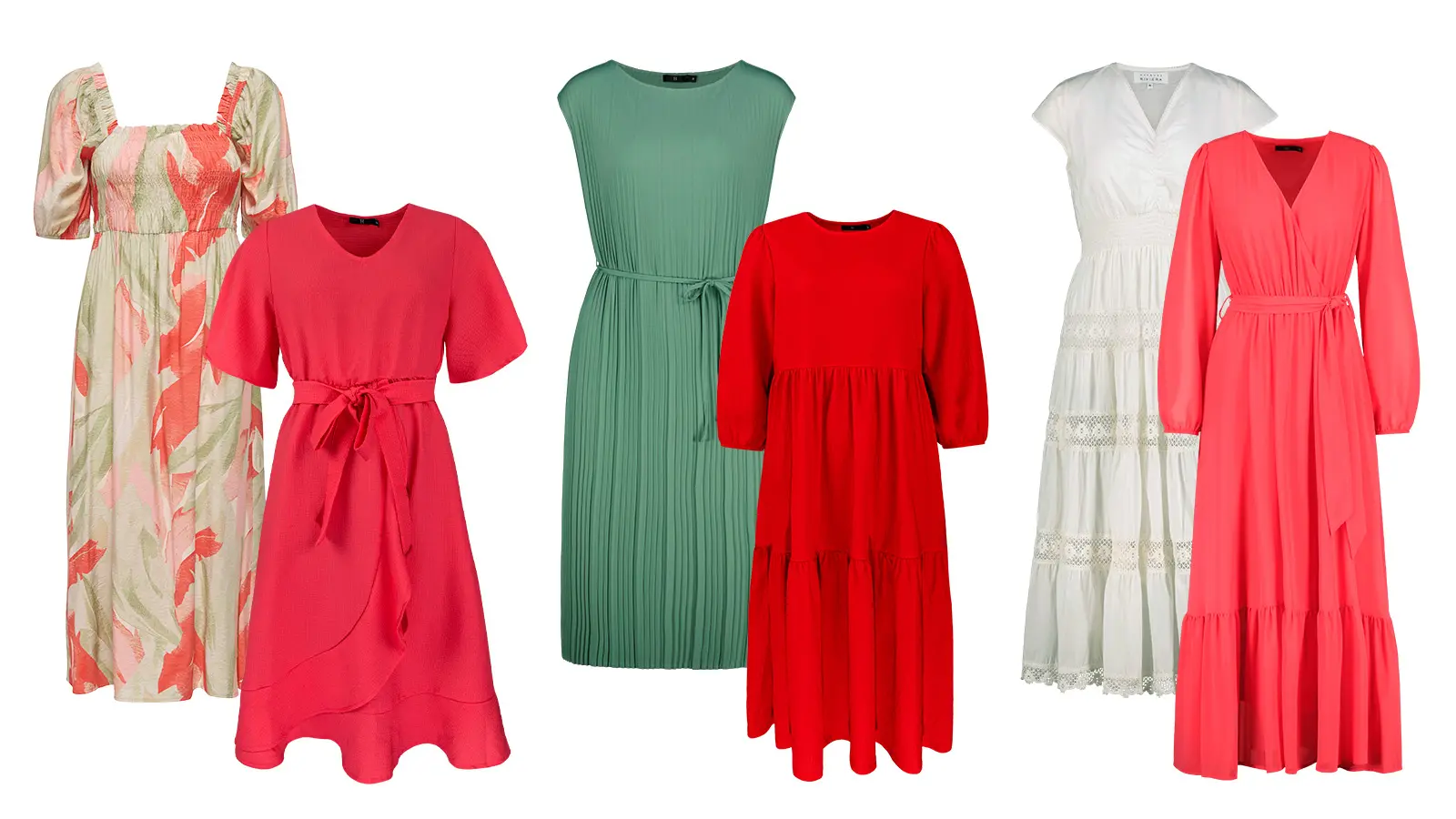 Erilaisia juhlamekkoja