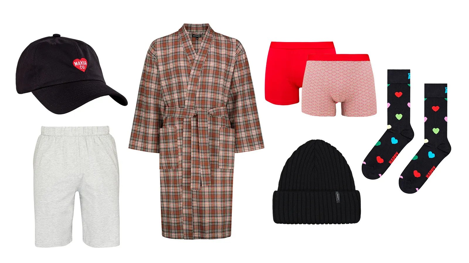 Erilaisia miestenvaatteita