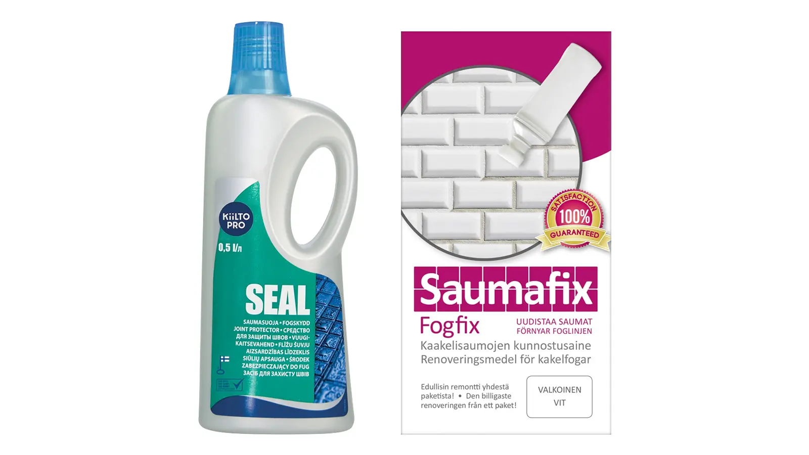 Saumasuoja ja kaakelisaumojen kunnostusaine