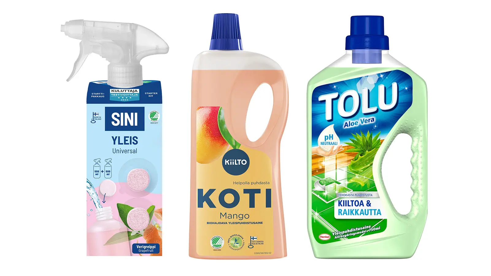 Yleispuhdistusaineita