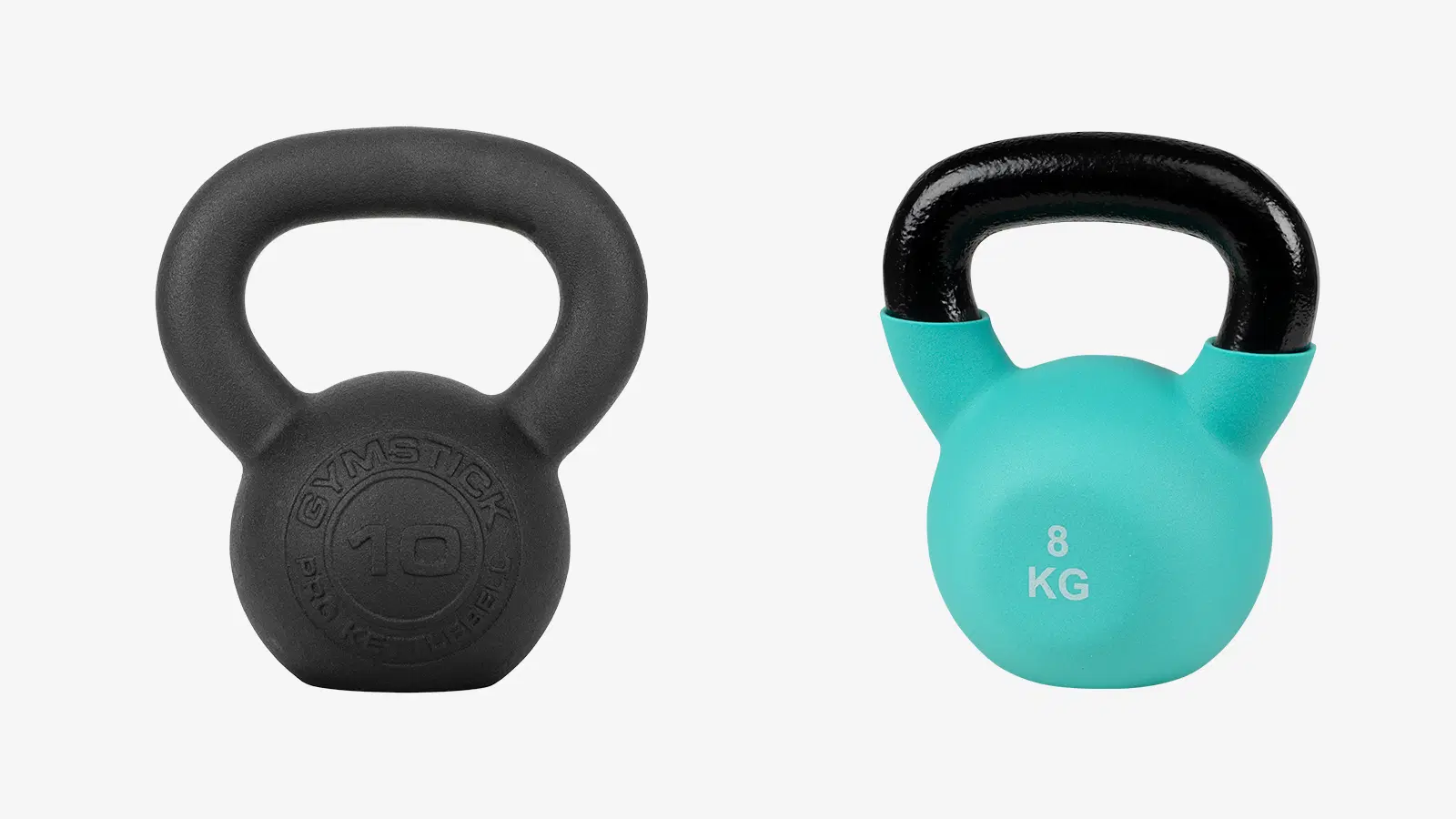 Gymstick Pro Kahvakuula 10 kg, House neopreenikahvakuula 8 kg