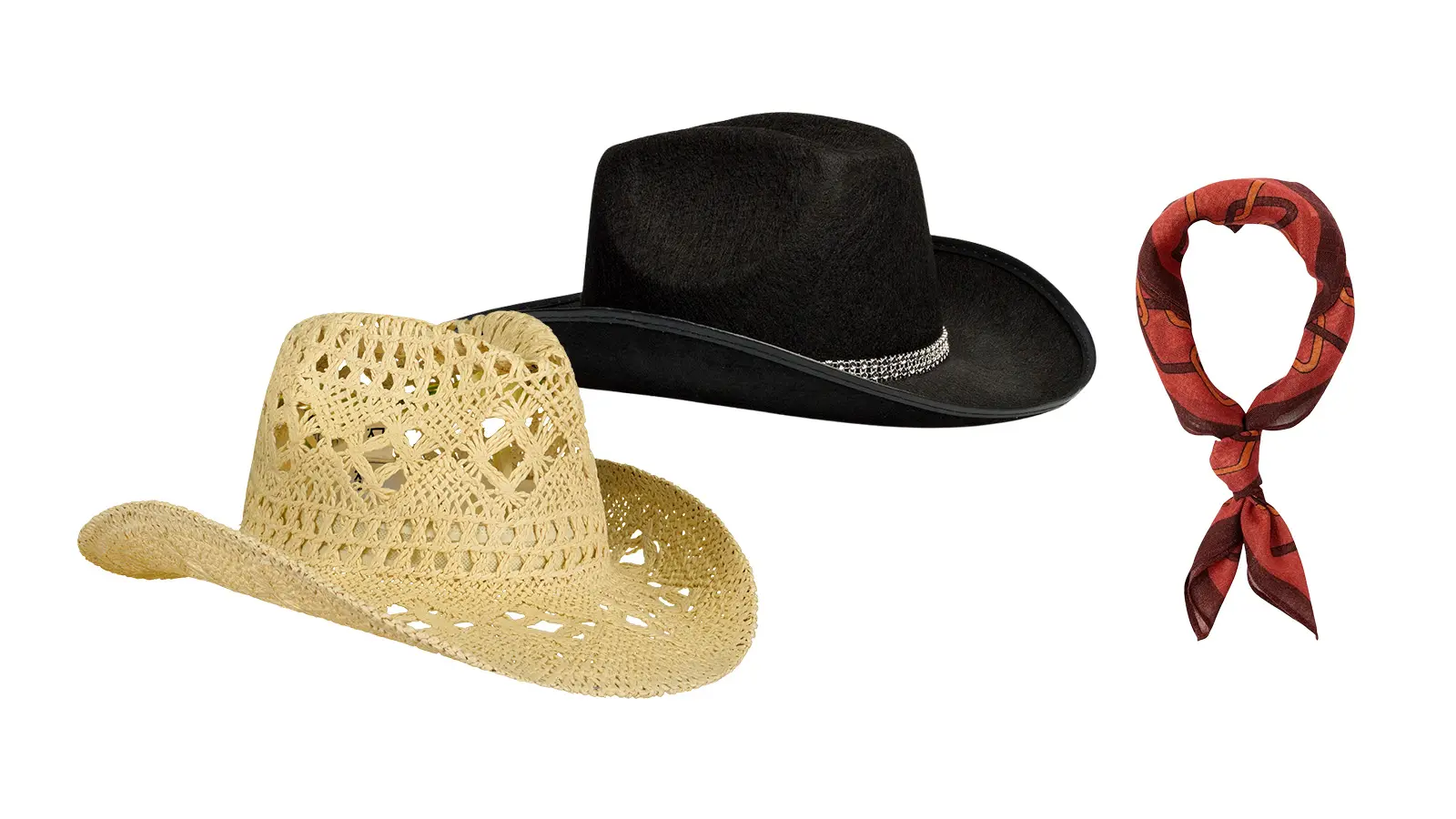 Stetsoneita ja huivi