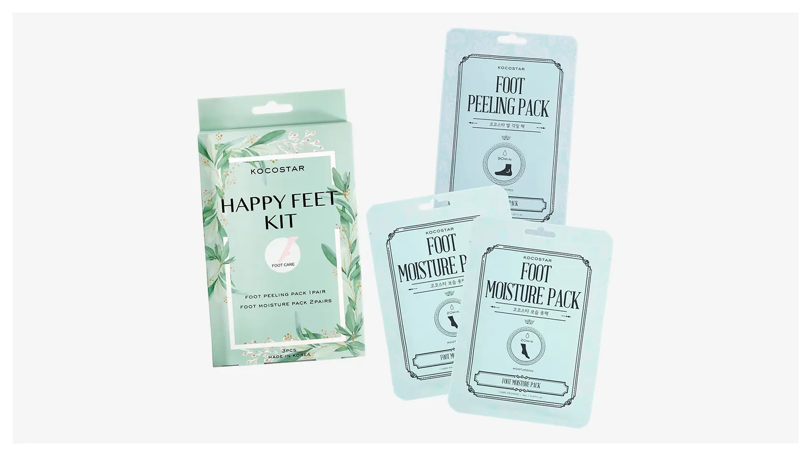 KOCOSTAR Happy Feet Kit -jalkojenhoitopakkaus