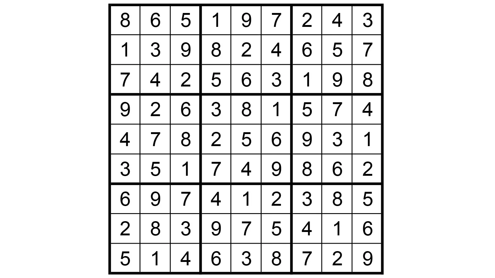 Yhteishyvä 2/2025-lehden vaikean sudokun ratkaisu