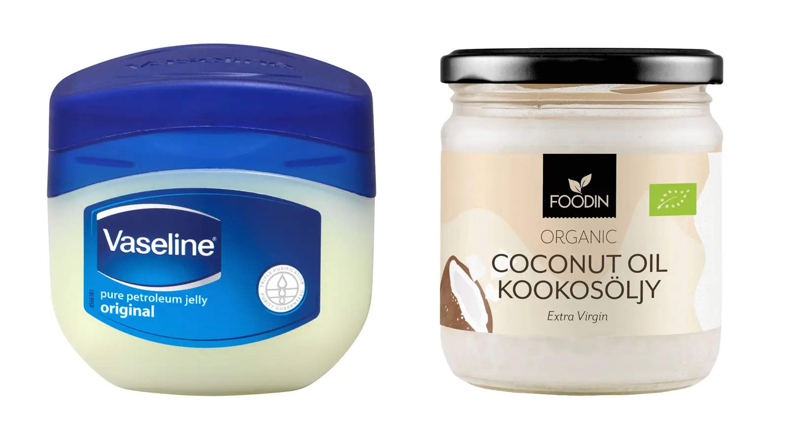 Vaseliini ja kookosöljy