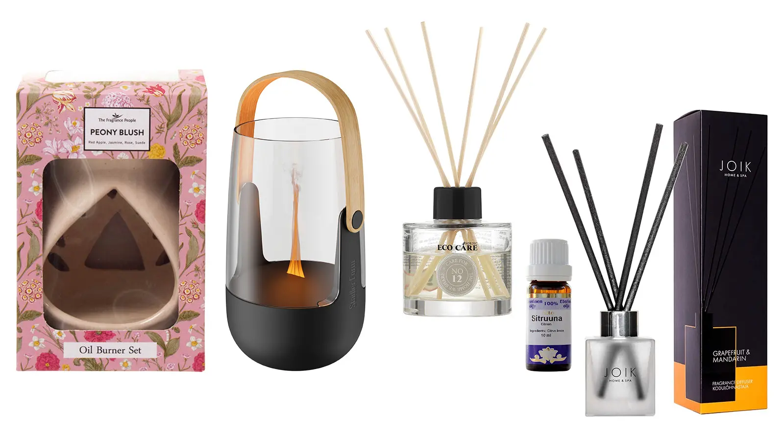 Erilaisia huonetuoksuja