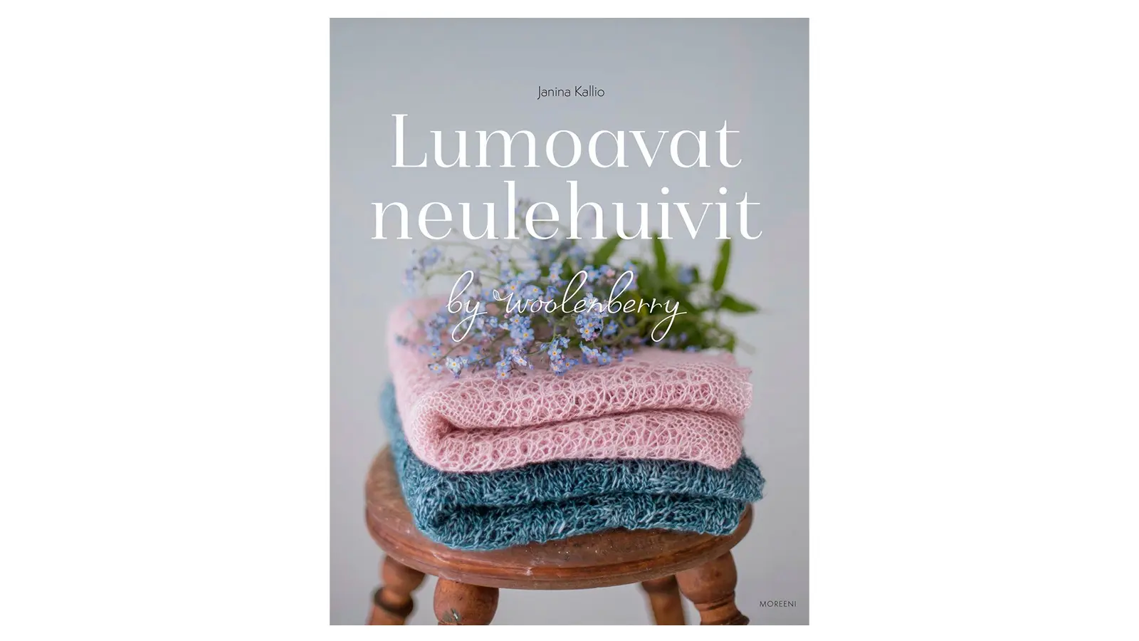 Lumoavat neulehuivit -kirjan kansi