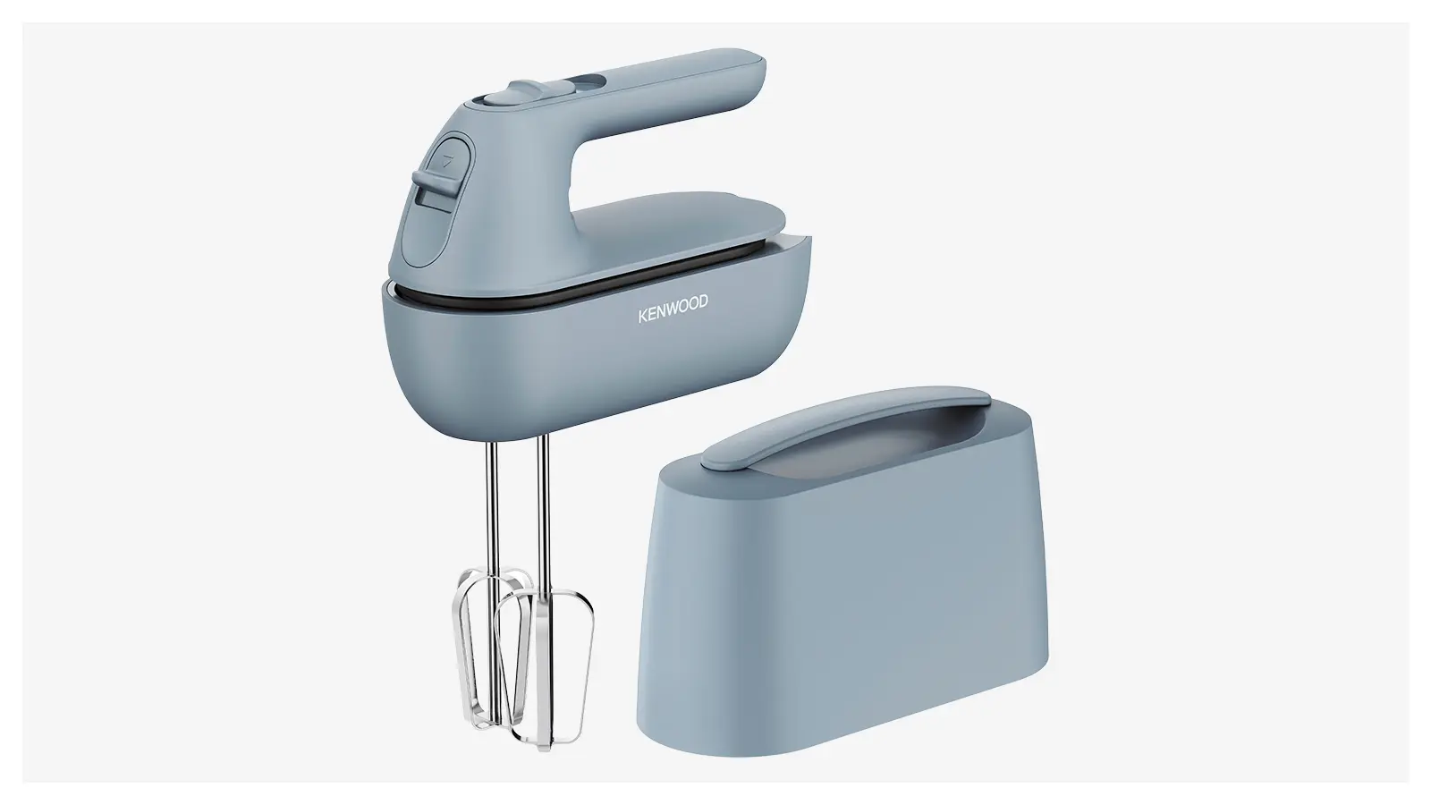 Sininen Kenwood QuickMix GO -sähkövatkain