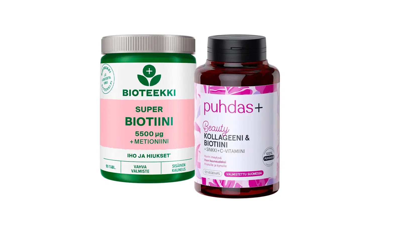 Biotiinivalmisteita