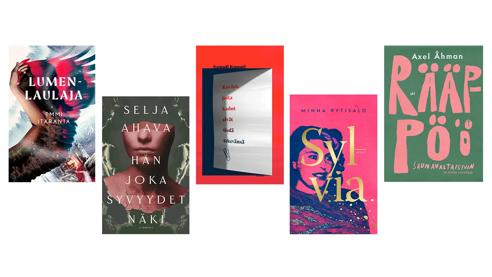 Kooste kirjankansista.