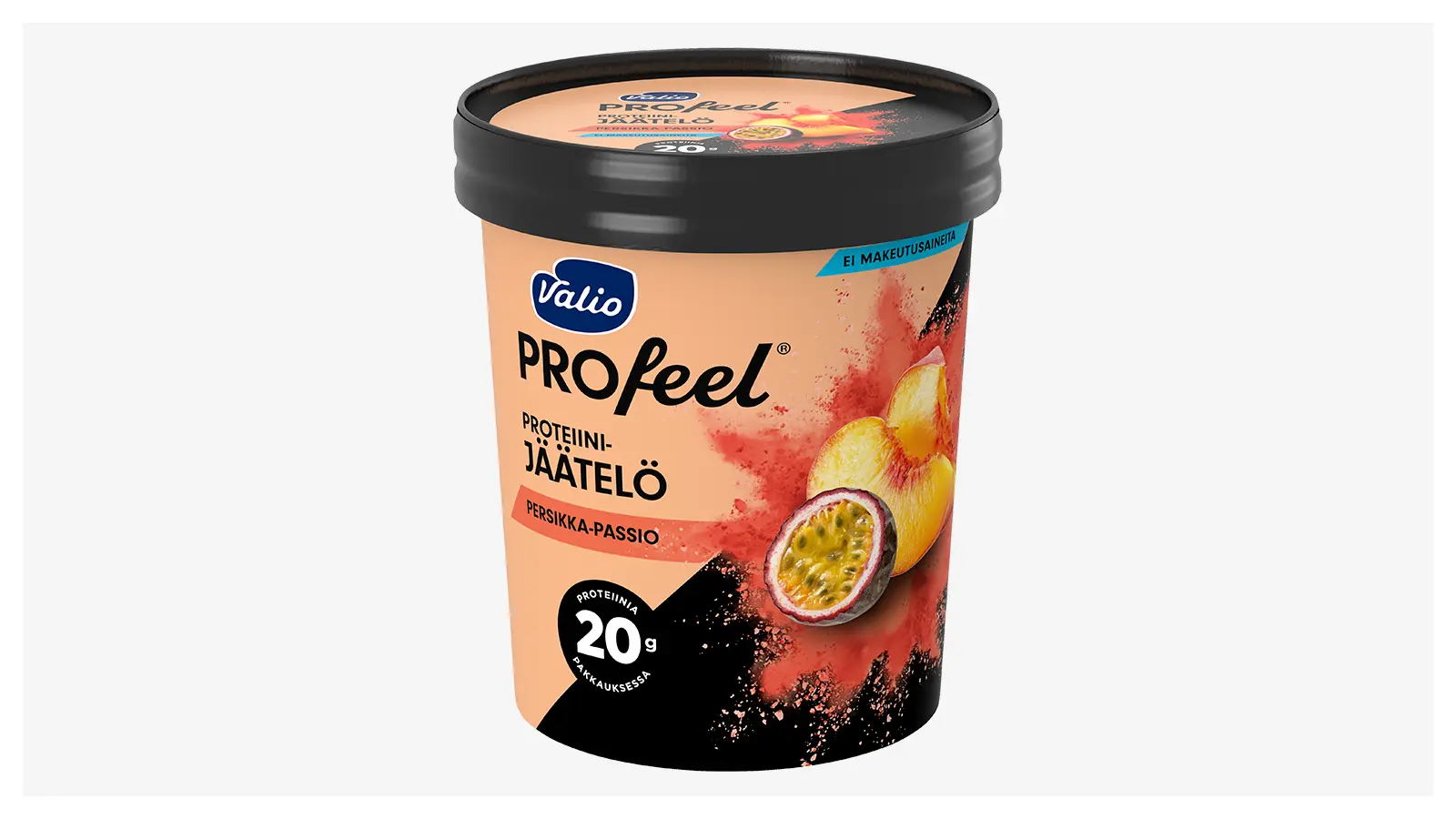 Valio PROfeel® -persikka-passioproteiinijäätelö
