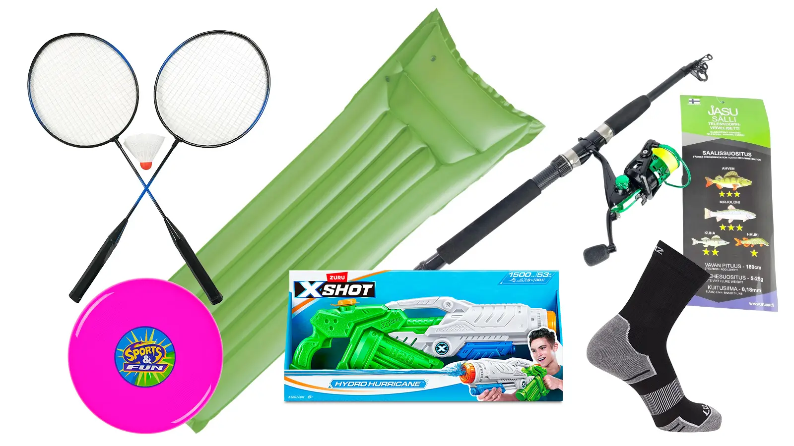 Ulkoilmapelejä ja välineitä