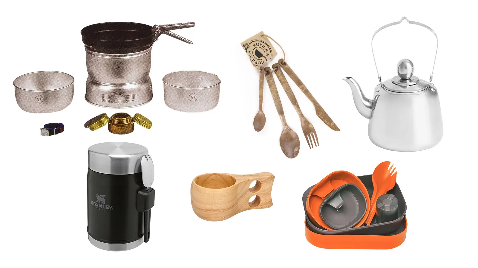 Retkiruokailuvälineitä