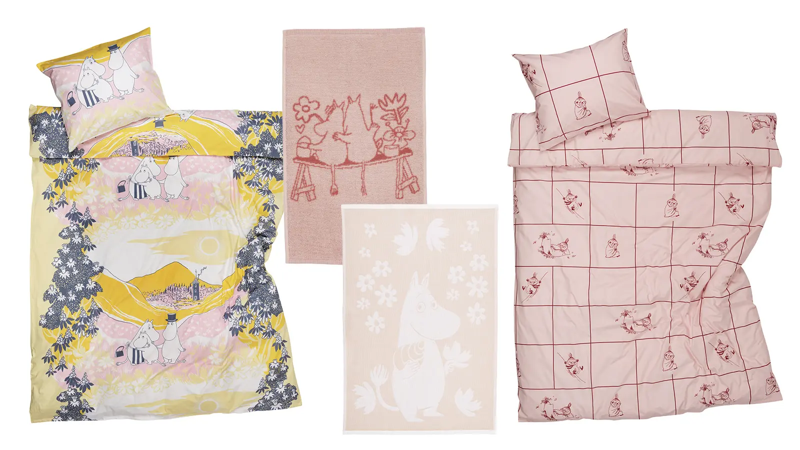 Muumiteemaisia kodin tekstiilejä