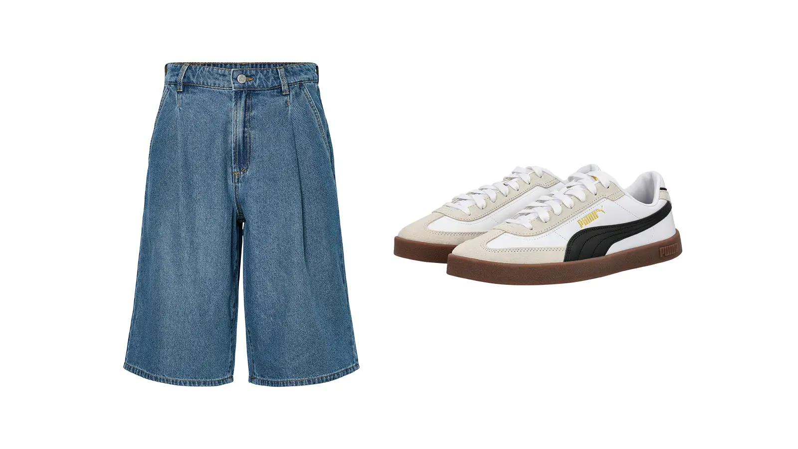 Bermudashortsit ja lenkkarit