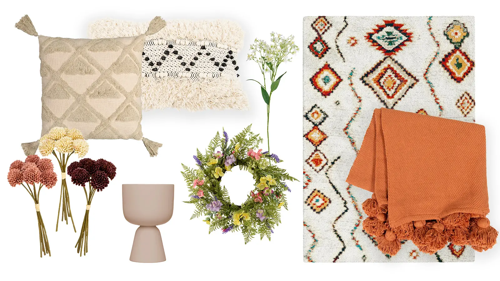 Bohotyylistä sisustusta