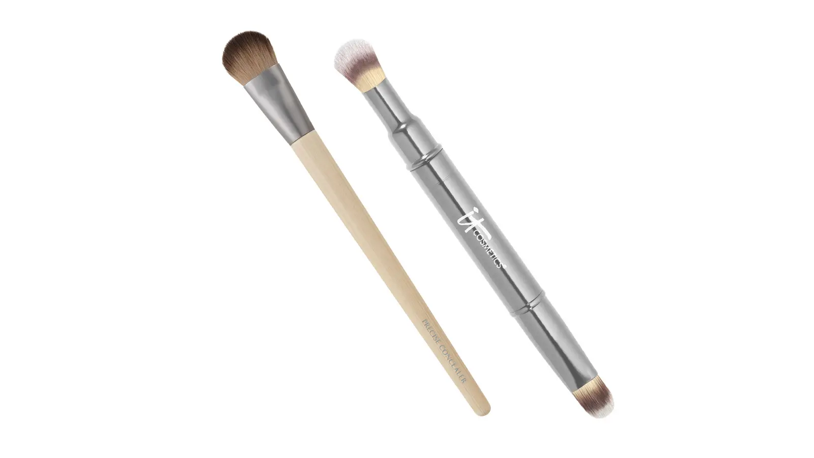 Kaksi erilaista meikkisivellintä.