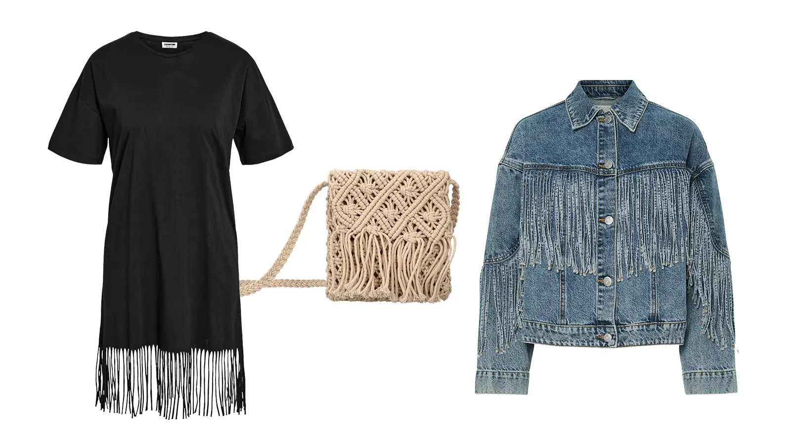 Hapsumekko, laukku ja farkkutakki