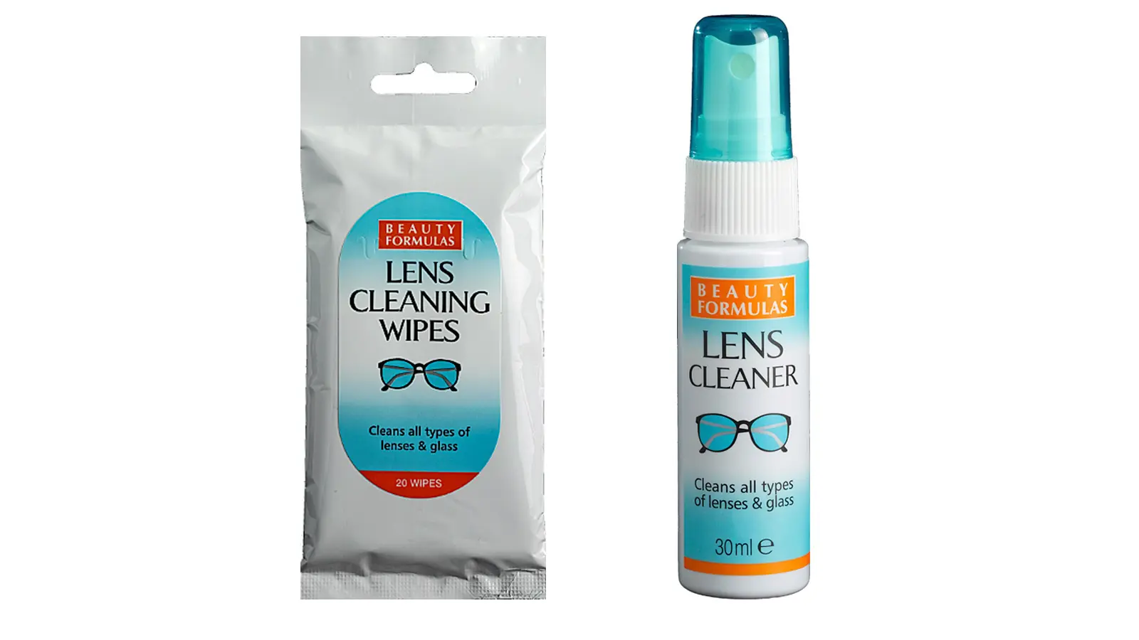 Silmälasien puhdistustuotteita