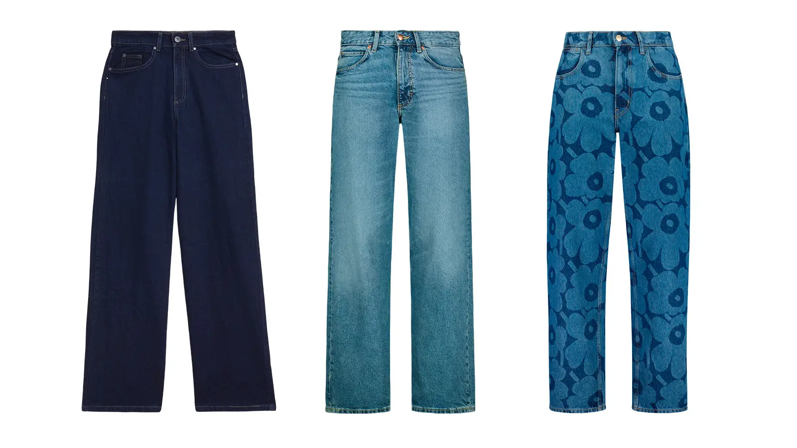 Volyymia tuovia farkkumalleja