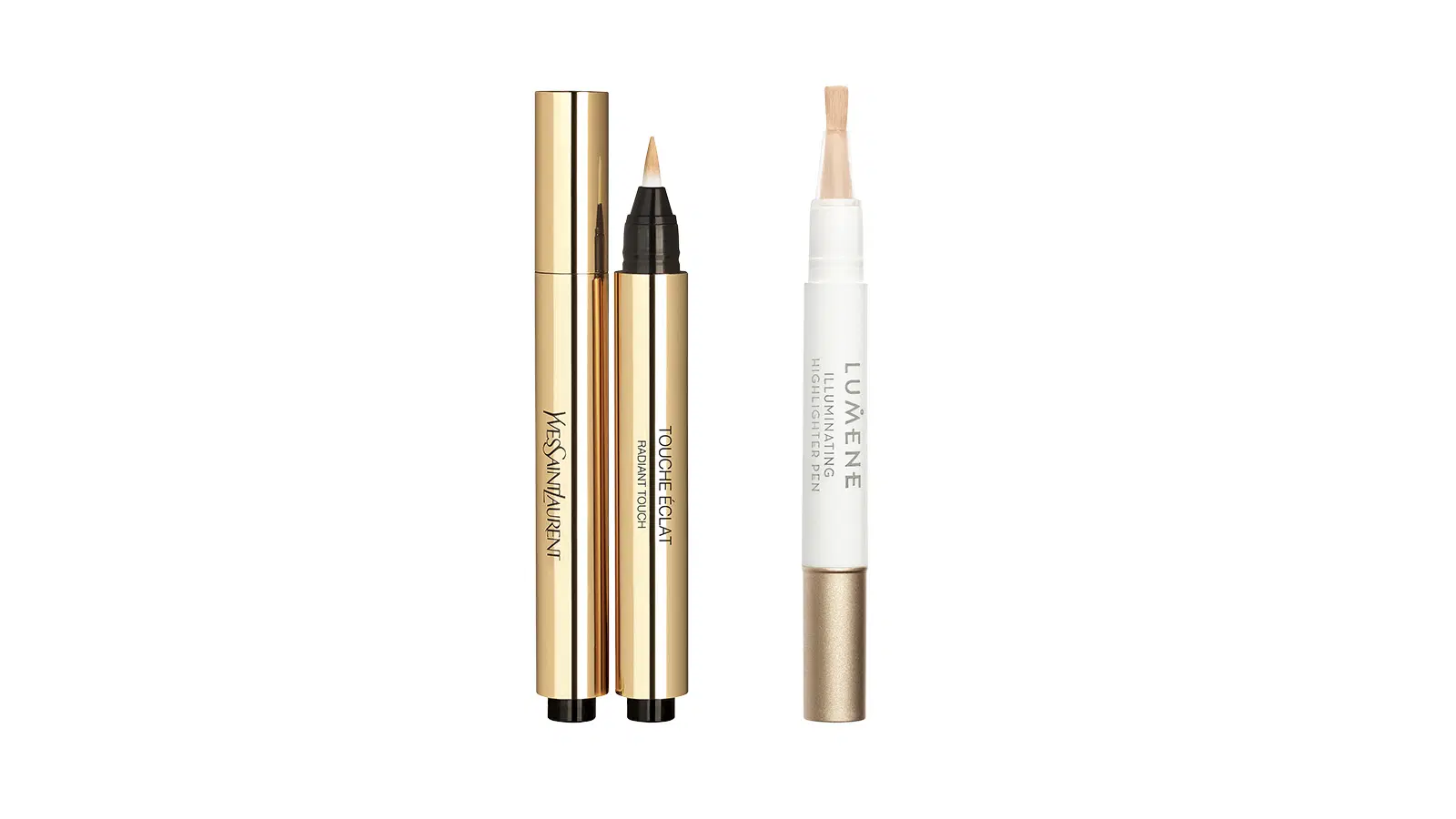 Yves Saint Laurent Touche Éclat Illuminating Pen -valokynä ja Lumene Illuminating -valokynä