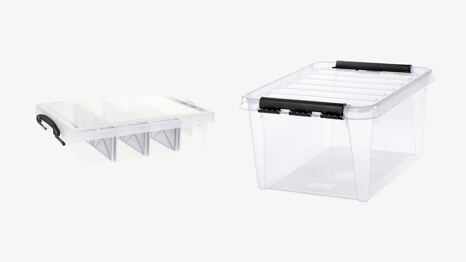 House säilytyslaatikko jakajilla, SmartStore Classic säilytyslaatikko kannella