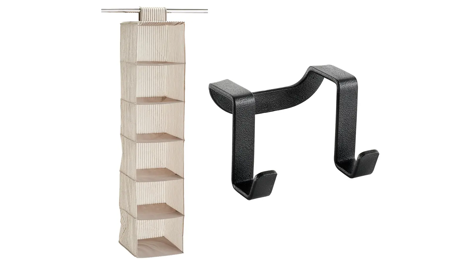 Ripustettava säilytyslokerikko ja ovinaulakko